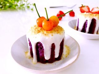 11、麦胚酸奶淋紫薯，对挑食人是赤裸裸的诱惑,发挥想象力。