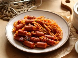 10、串肠意面,成品图。