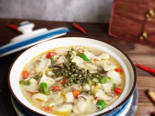 15、青花椒鱼片 麻辣鲜香,完成。