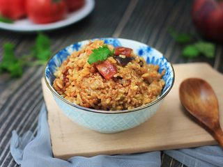 15、电饭锅煲仔饭,美味就完成啦