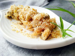 17、避风塘茄子,成品图。