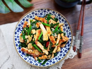 14、韭菜炒豆腐,下饭好吃！