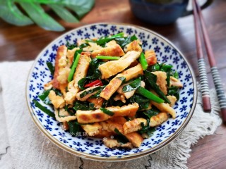 15、韭菜炒豆腐,很有特色的吃法！