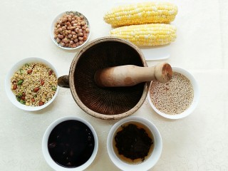 1、安化擂茶,准备好所需要的食材！