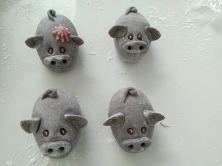 21、趣味馒头,一年后,他们的娃娃也出生啦,一胞四胎,儿女双全啊!