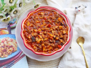 19、冬至美食 香菇肉酱,成品。