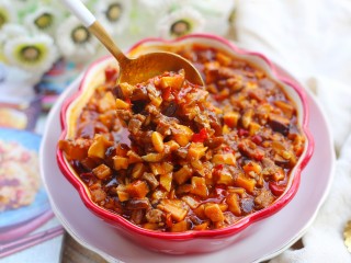 20、冬至美食 香菇肉酱,好吃。