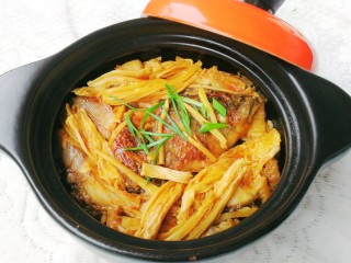 20、鱼腩腐竹煲,超级下饭哦