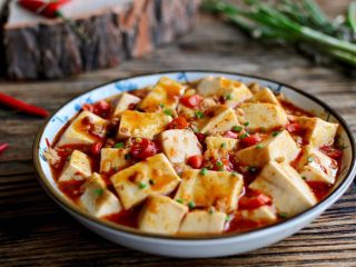15、麻婆豆腐,最后撒葱花