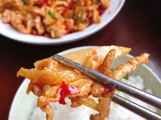 9、泡椒炒肉丝,好好吃????