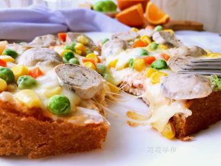 14、牛肉丸吐司披萨,最后一张