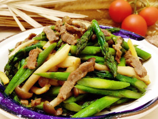21、芦笋炒肉片,成品图