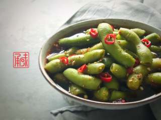 11、麻香酸辣毛豆,成品完成啦