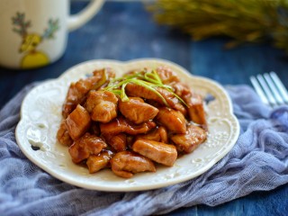 18、葱烧炸鸡块,成品图