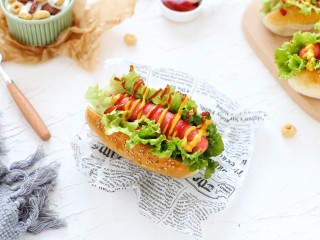 15、热狗面包,成品图