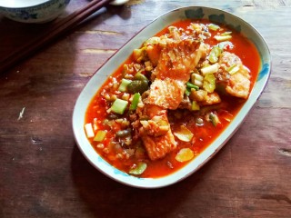 17、川香豆瓣鱼,端上餐桌。