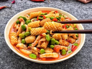 20、酱爆鱿鱼花,完成