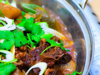 16、风干羊肉火锅,成品。