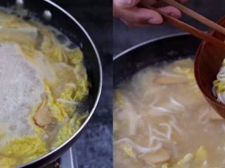 6、何必浪荡街头，在家也能嗦一碗粉,加适量盐，稍煮片刻捞出
