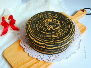 26、拉花斑马心戚风,成品。