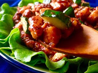 20、海鲜酱爆鸡丁,成品