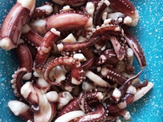 5、酱香干锅鱿鱼烤箱版,清洗干净备用