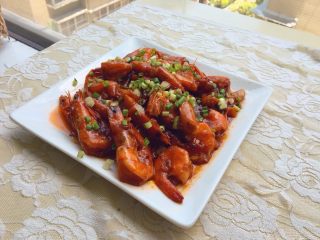 17、油焖大虾,成品图