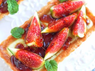 13、无花果焦糖派,近看。