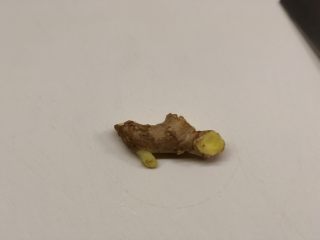 5、椒香葱油鲈鱼,生姜一块，洗净