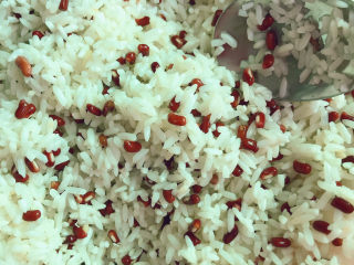 8、红豆粽子,拌匀