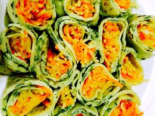 7、蔬菜卷饼#挑战鸡蛋的100种做法#,依次做好卷饼