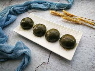 14、青汁青团,出锅