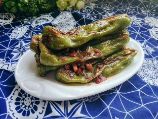 1、虎皮青椒,成品图来一张。