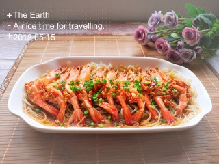 15、蒜蓉粉丝虾,成品展示