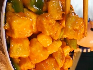 12、糖醋脆皮豆腐,糖醋豆腐做好