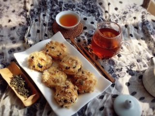 22、一口肉松小贝+#美食拔草大作战#,阳光大好,上午茶喝起来。