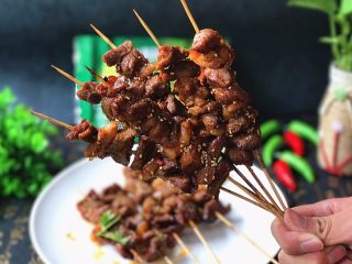 13、酱烤羊肉串,快快开吃吧