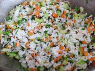 13、素炒饭,炒匀