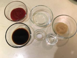 22、糖醋小肉球,B料：蕃茄酱、水、糖、酱油、生粉、白醋