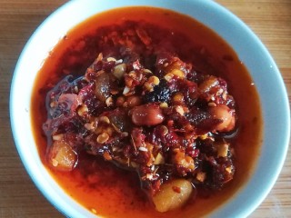 34、桂花香菇牛肉油辣酱  下饭神器,成品摆盘