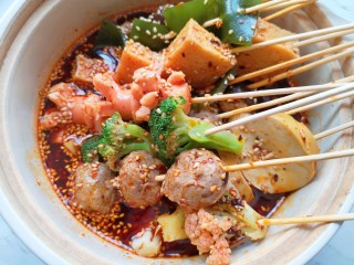 13、钵钵鸡,浸泡两分钟左右。