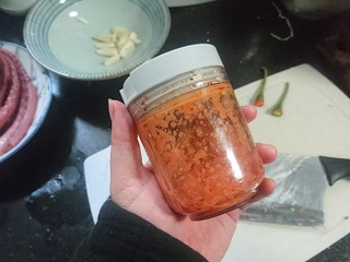 6、香辣鱿鱼须,3种食材打成泥