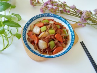 17、牛肉小炒,成品。