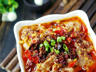 15、水煮肉片,【水煮肉片】做好啦。