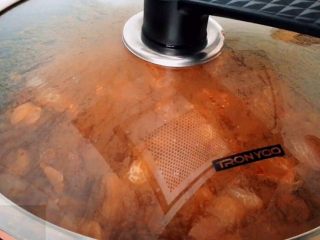 16、红烧羊肉煲,盖盖大火烧开 小火慢炖40分钟