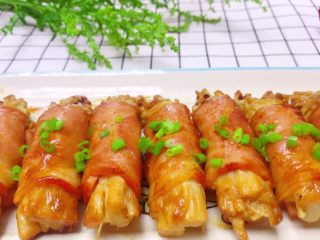 18、培根卷金针菇,成品