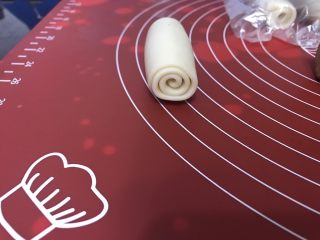 9、玫瑰鲜花饼,收口向下摆好，盖上保鲜膜静置15-20分钟