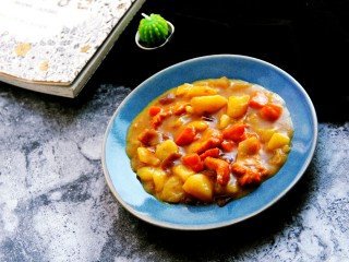 18、骨肉相连咖喱土豆,美味做好啦，配一碗米饭，太棒了