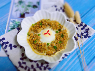 26、冬至美食+胡萝卜肉末蒸蛋,撒葱花