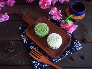 22、冰皮月饼（附豆沙做法）,成品